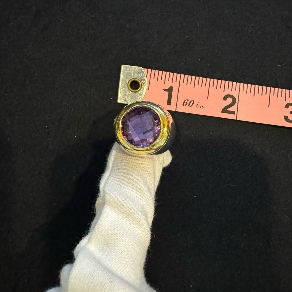 David Yurman vintage Cerise amethyst ring.